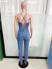 Hot selling denim jumpsuit AY3420