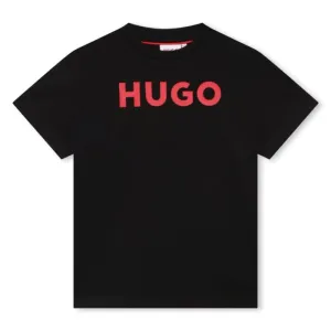 Hugo Boss Kids Short Sleeve Tee-Shirt Black G25102-09B