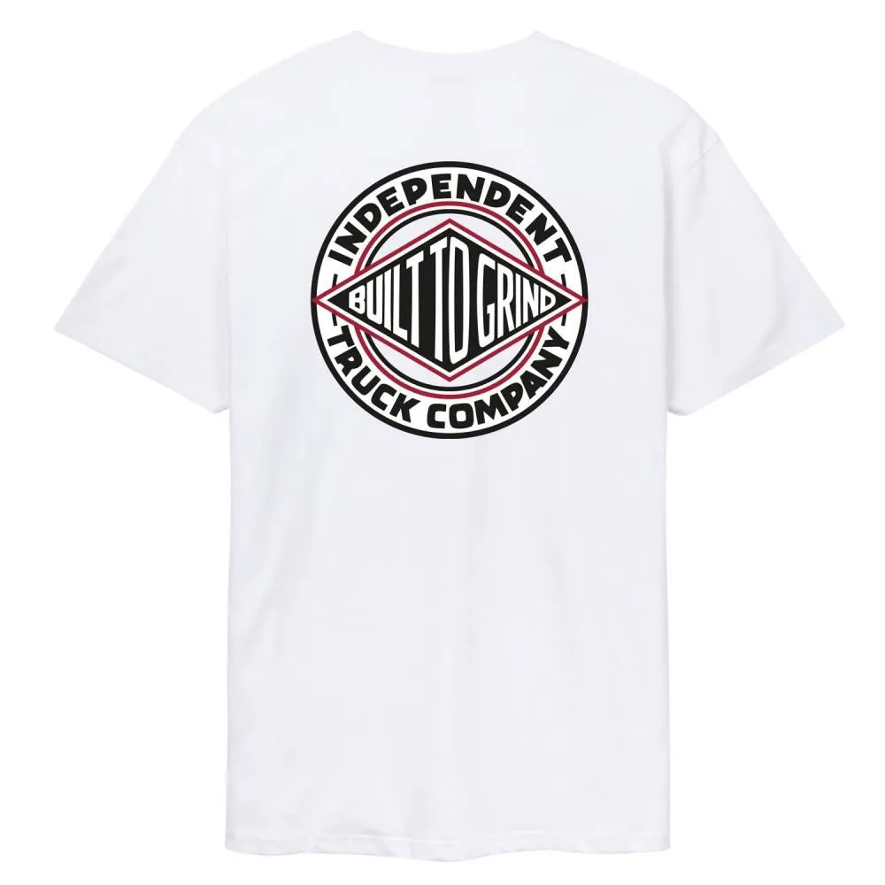 Independent T-Shirt BTG Summit T-Shirt - White / Red