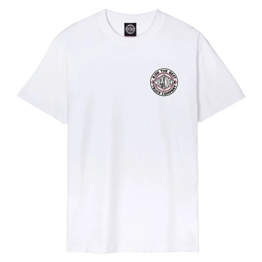 Independent T-Shirt BTG Summit T-Shirt - White / Red