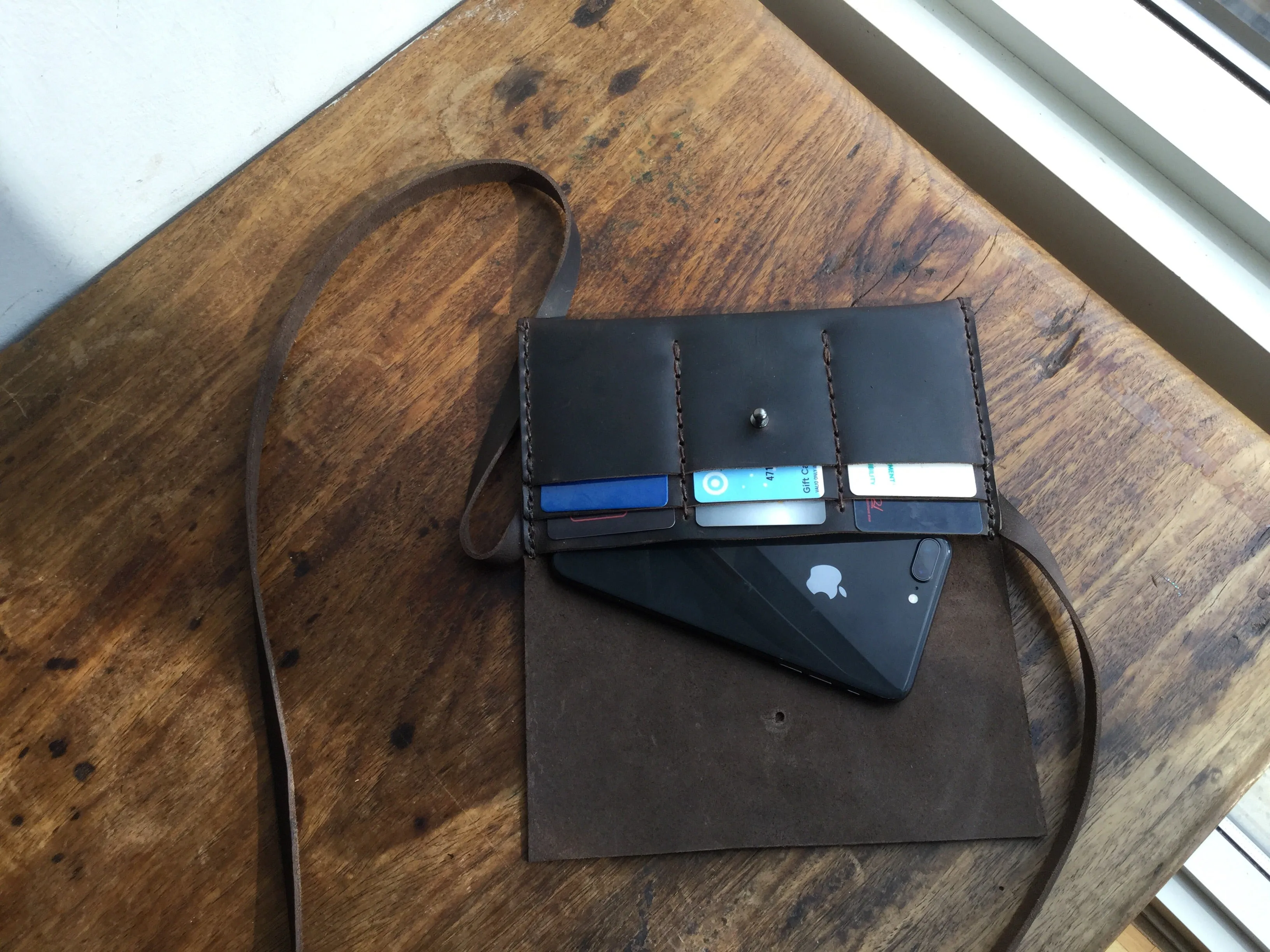 iPhone Xs Wallet / Leather iPhone Bag / Mini Crossbody Phone Case