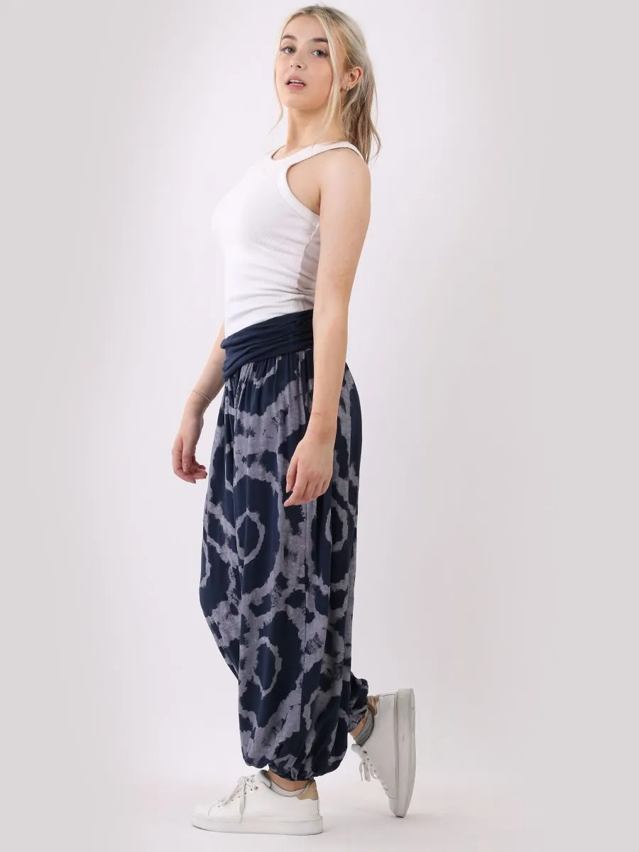 Italian Harem Pants Patterned - Multiple Colours