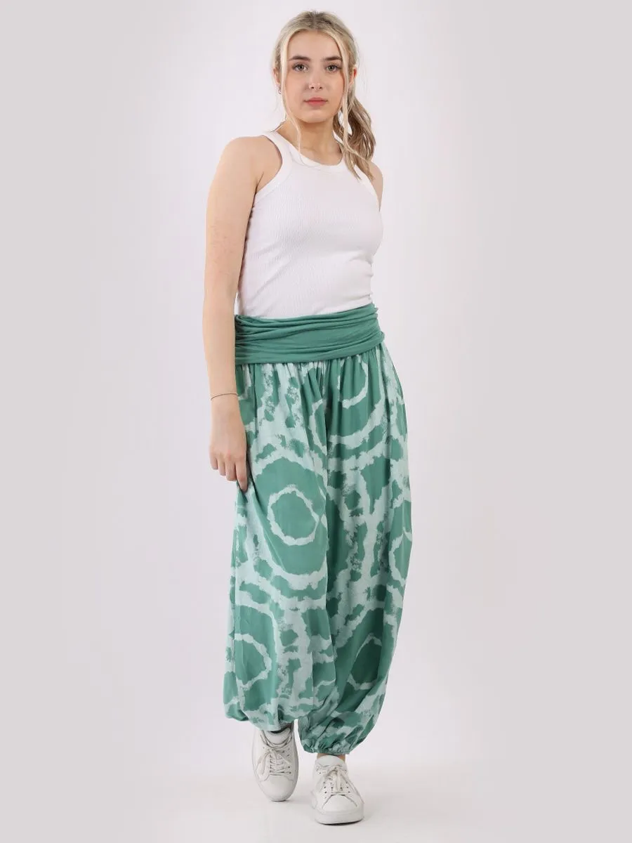 Italian Harem Pants Patterned - Multiple Colours