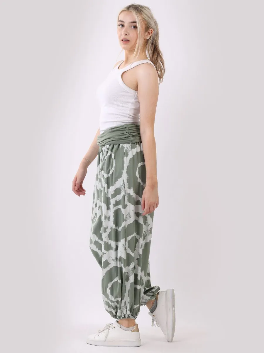 Italian Harem Pants Patterned - Multiple Colours