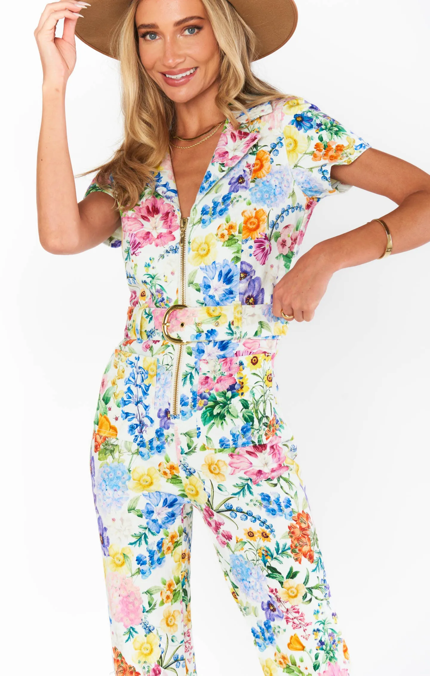 Jacksonville Short Sleeve Cropped Jumpsuit