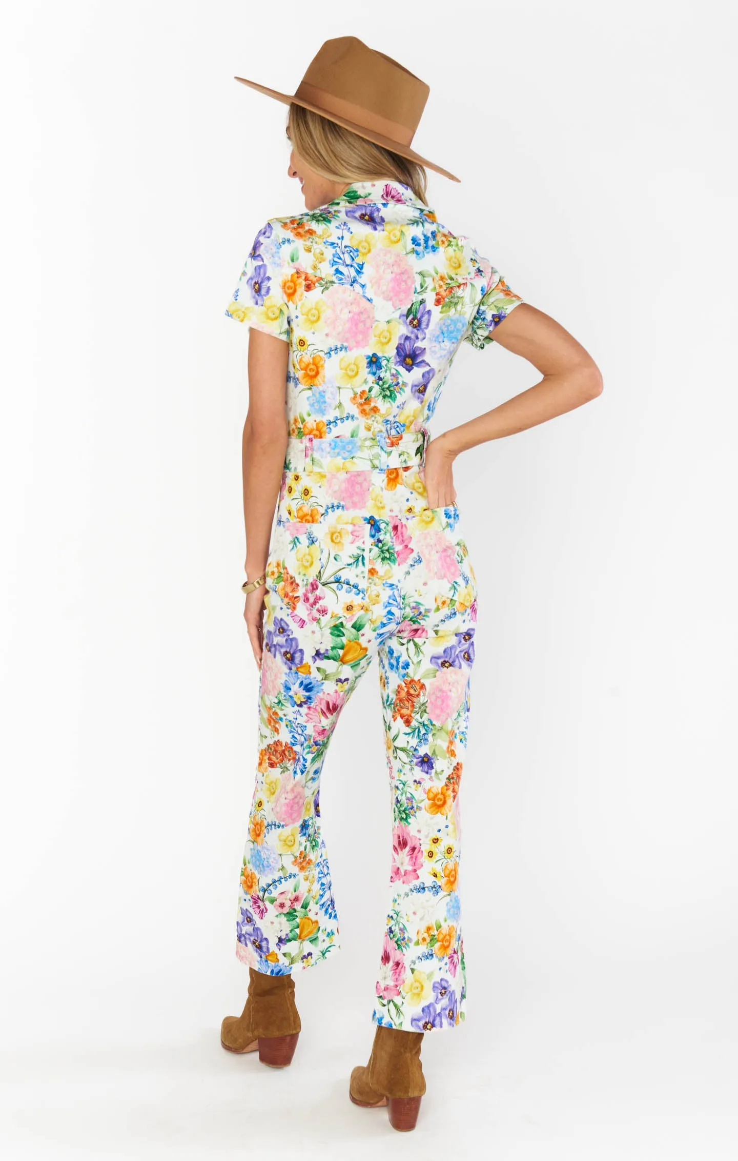 Jacksonville Short Sleeve Cropped Jumpsuit