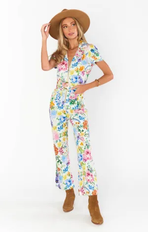 Jacksonville Short Sleeve Cropped Jumpsuit