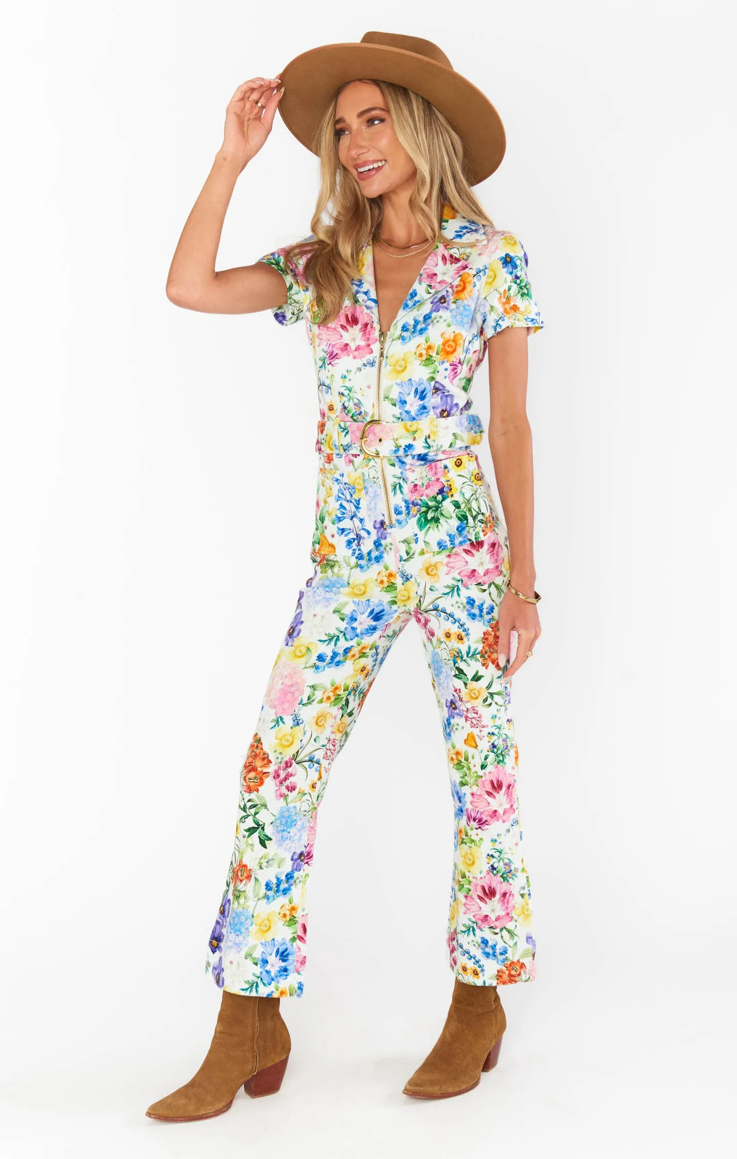 Jacksonville Short Sleeve Cropped Jumpsuit
