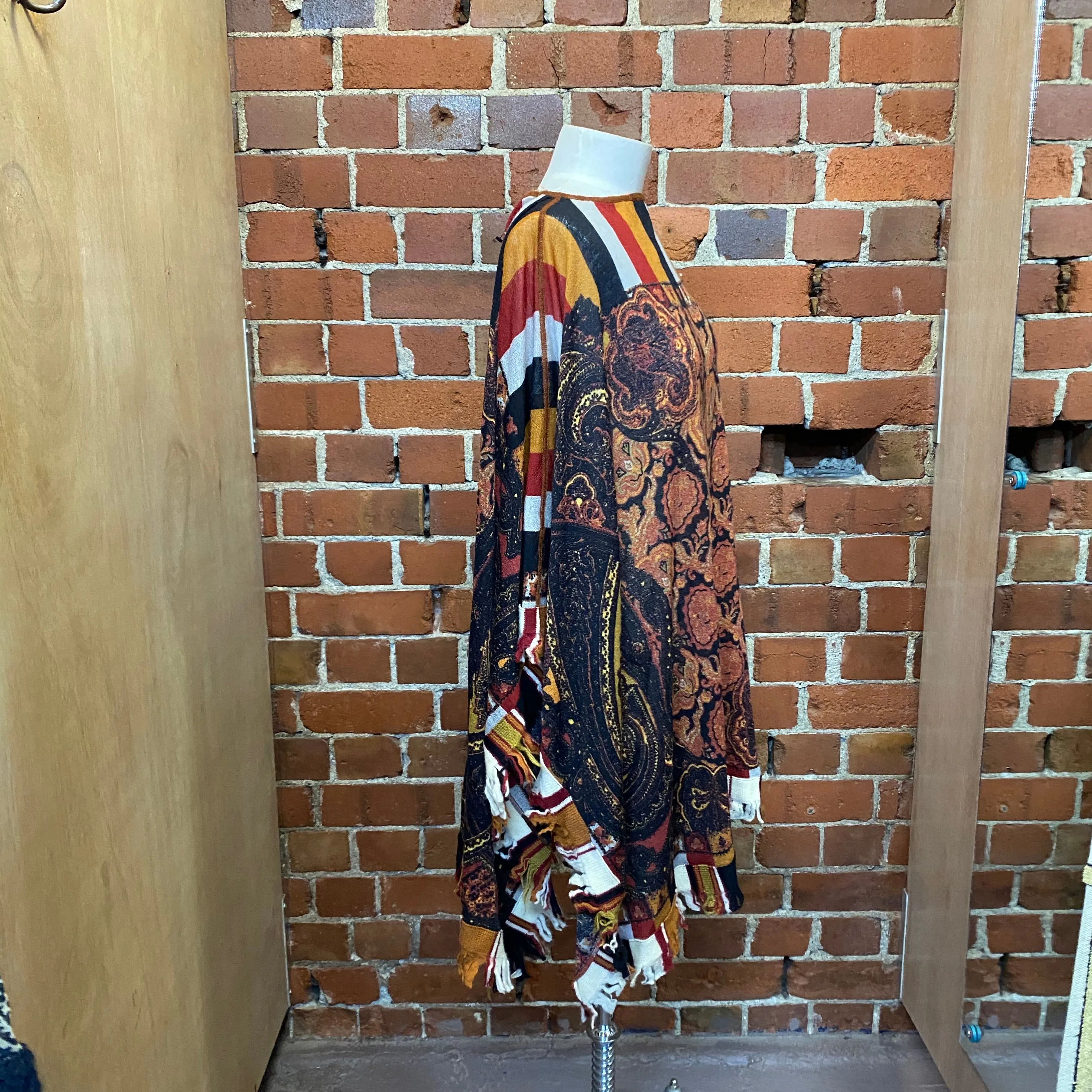 JEAN PAUL GAULTIER virgin wool poncho
