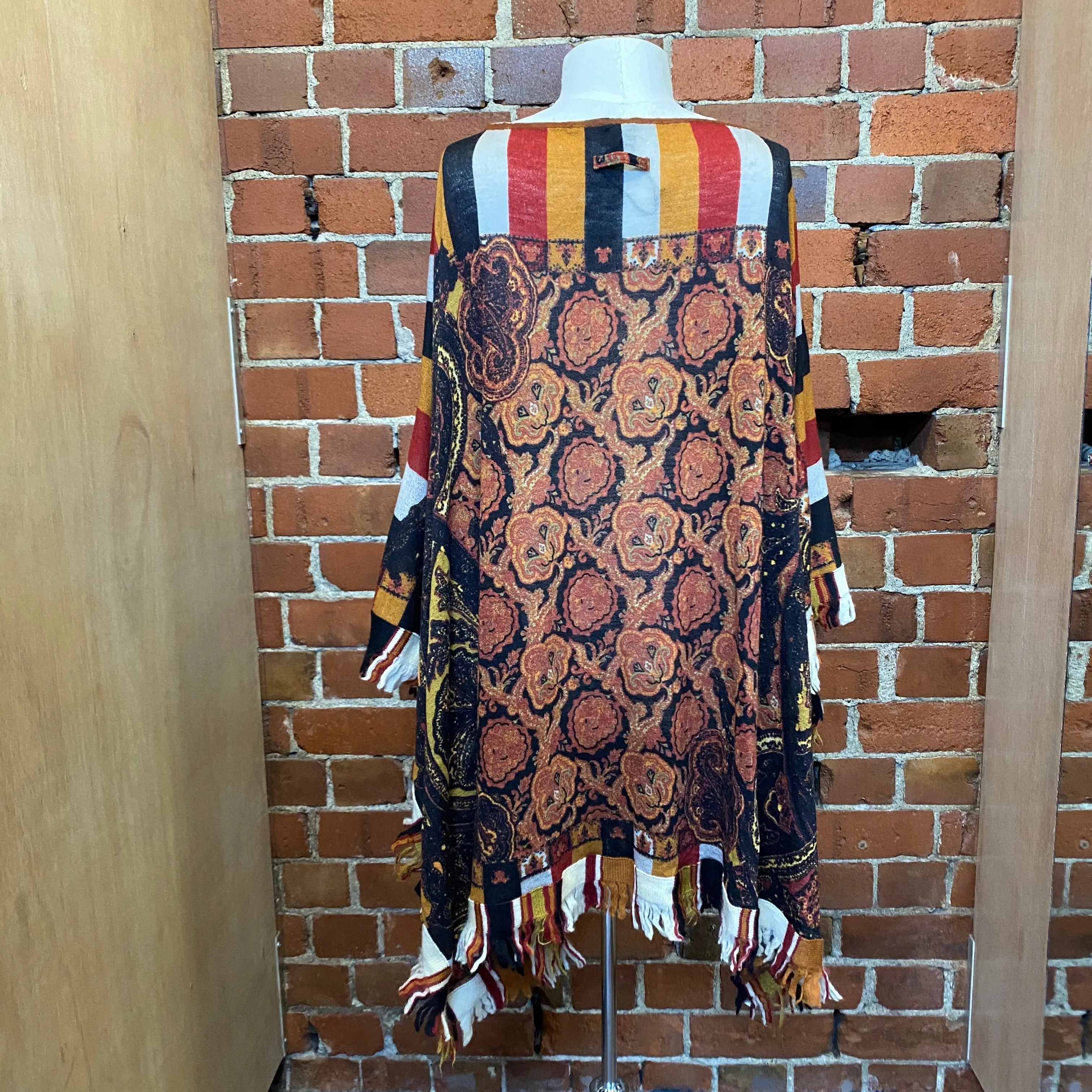 JEAN PAUL GAULTIER virgin wool poncho