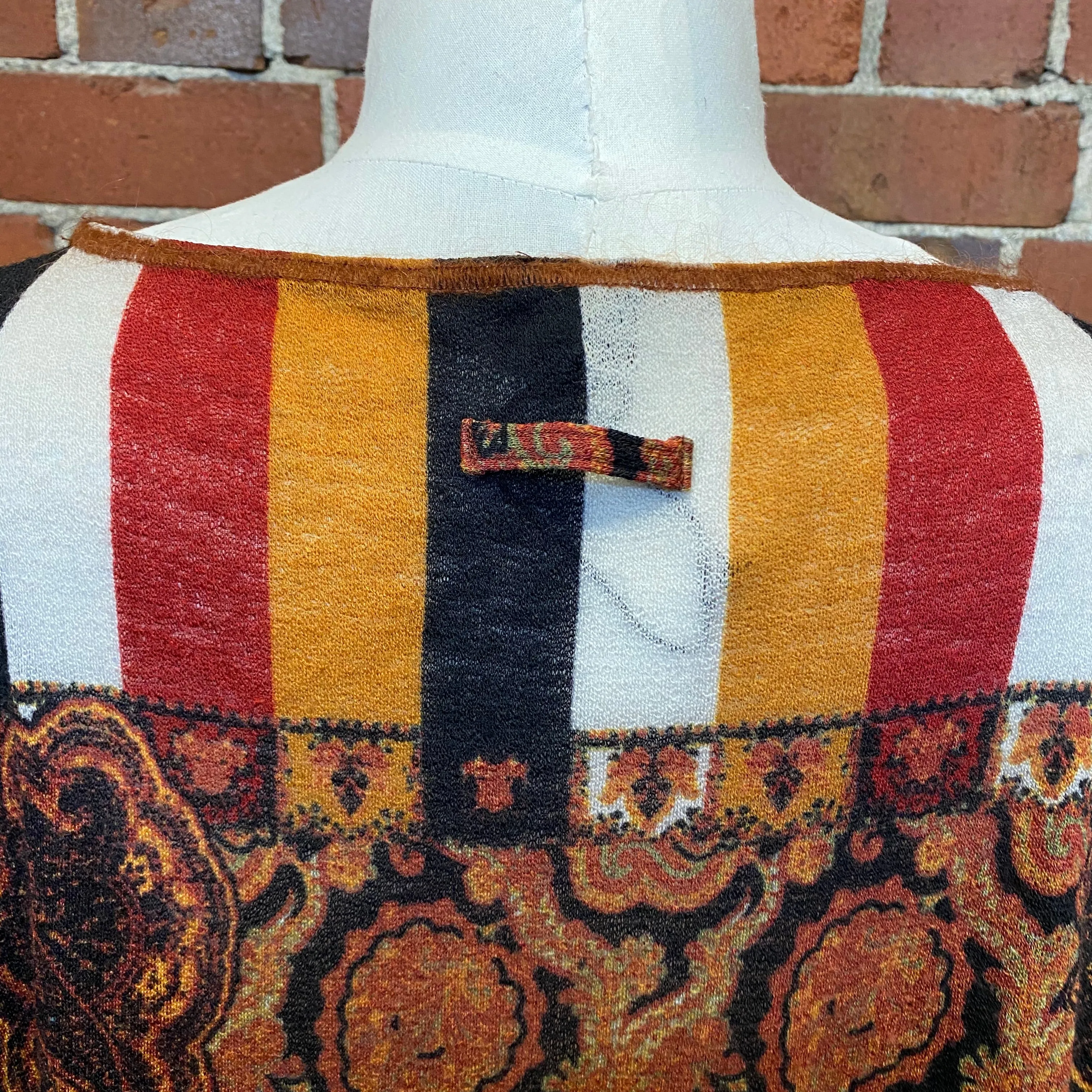 JEAN PAUL GAULTIER virgin wool poncho