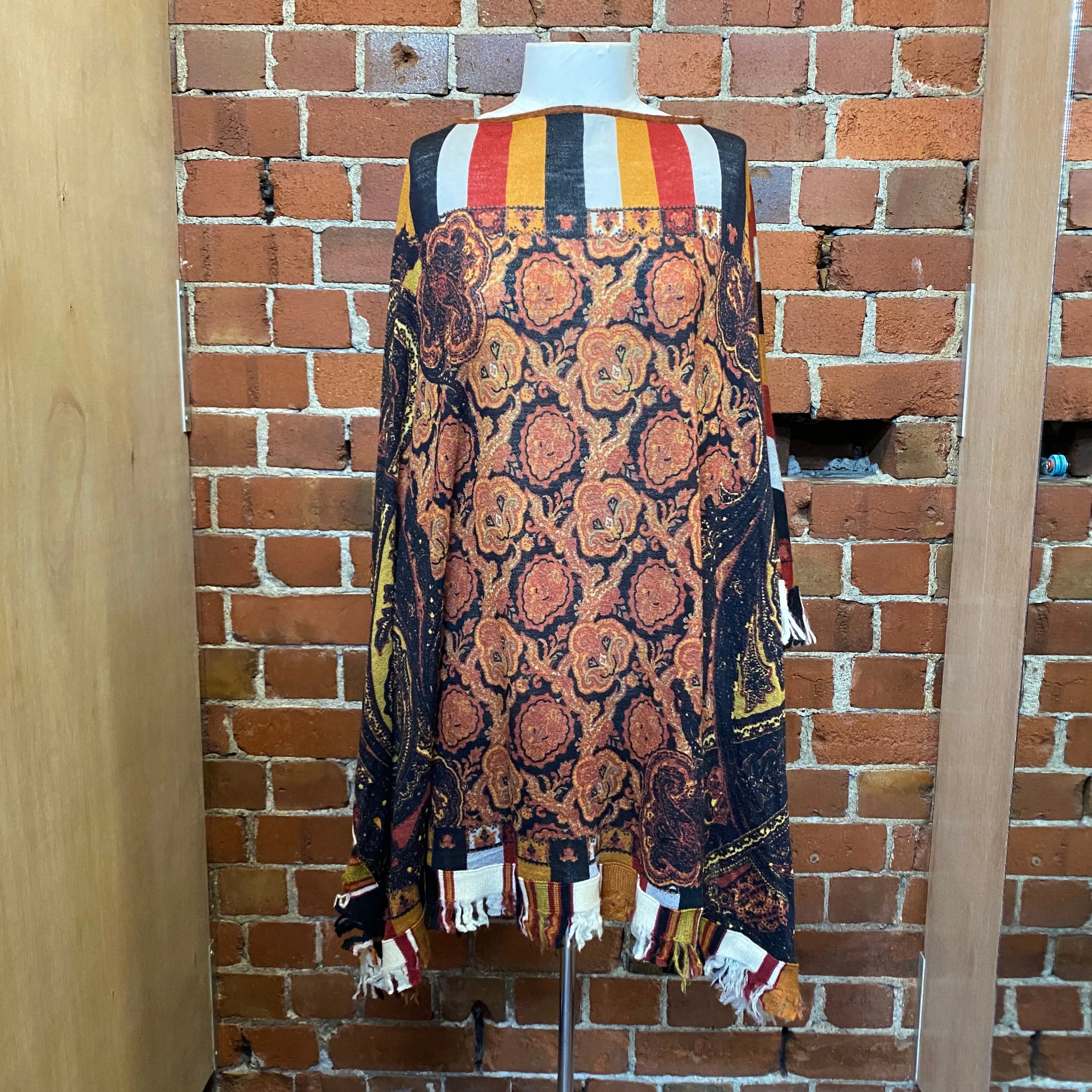 JEAN PAUL GAULTIER virgin wool poncho