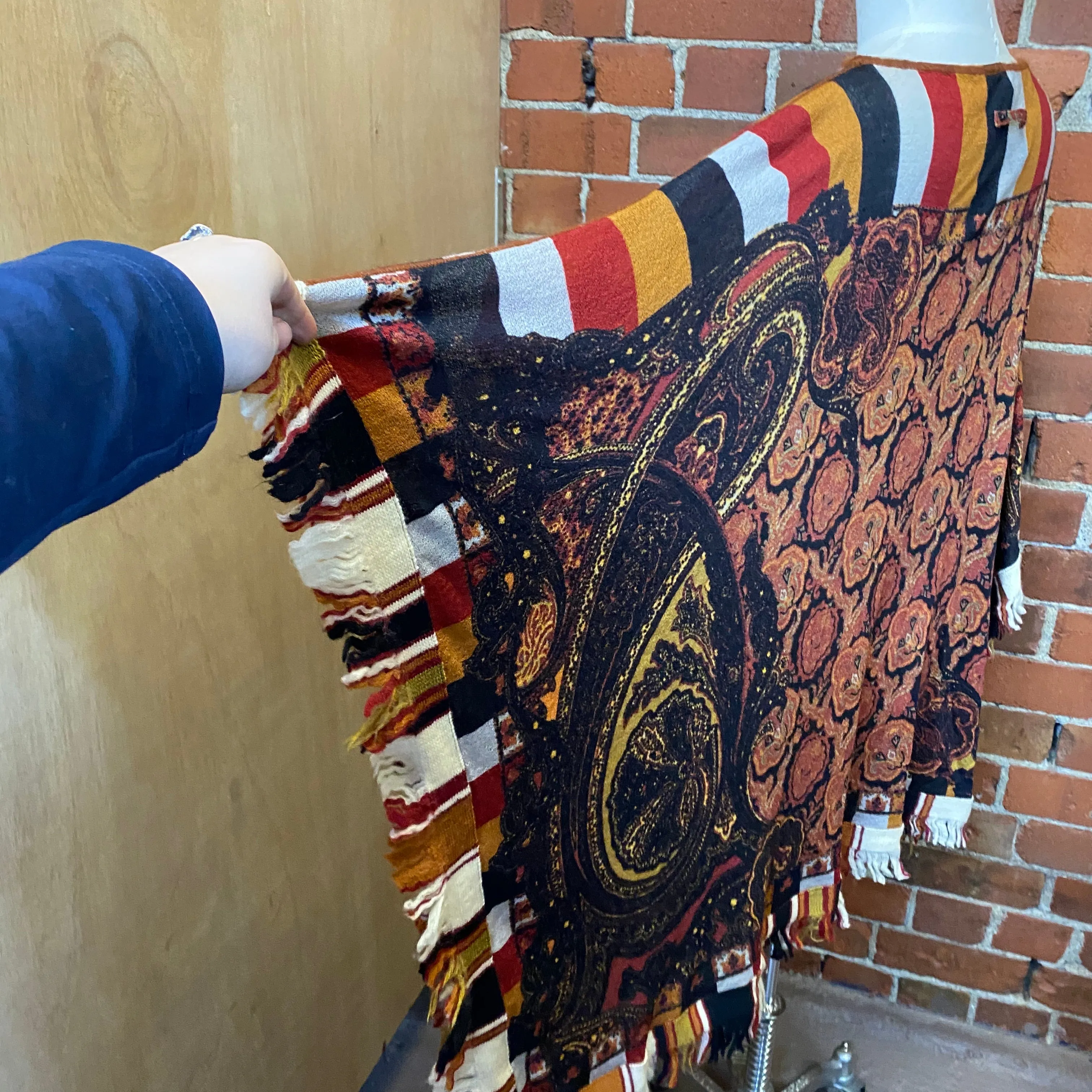 JEAN PAUL GAULTIER virgin wool poncho