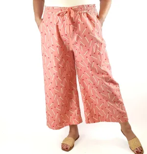 Jericho Road pink matchstick print pants size 18