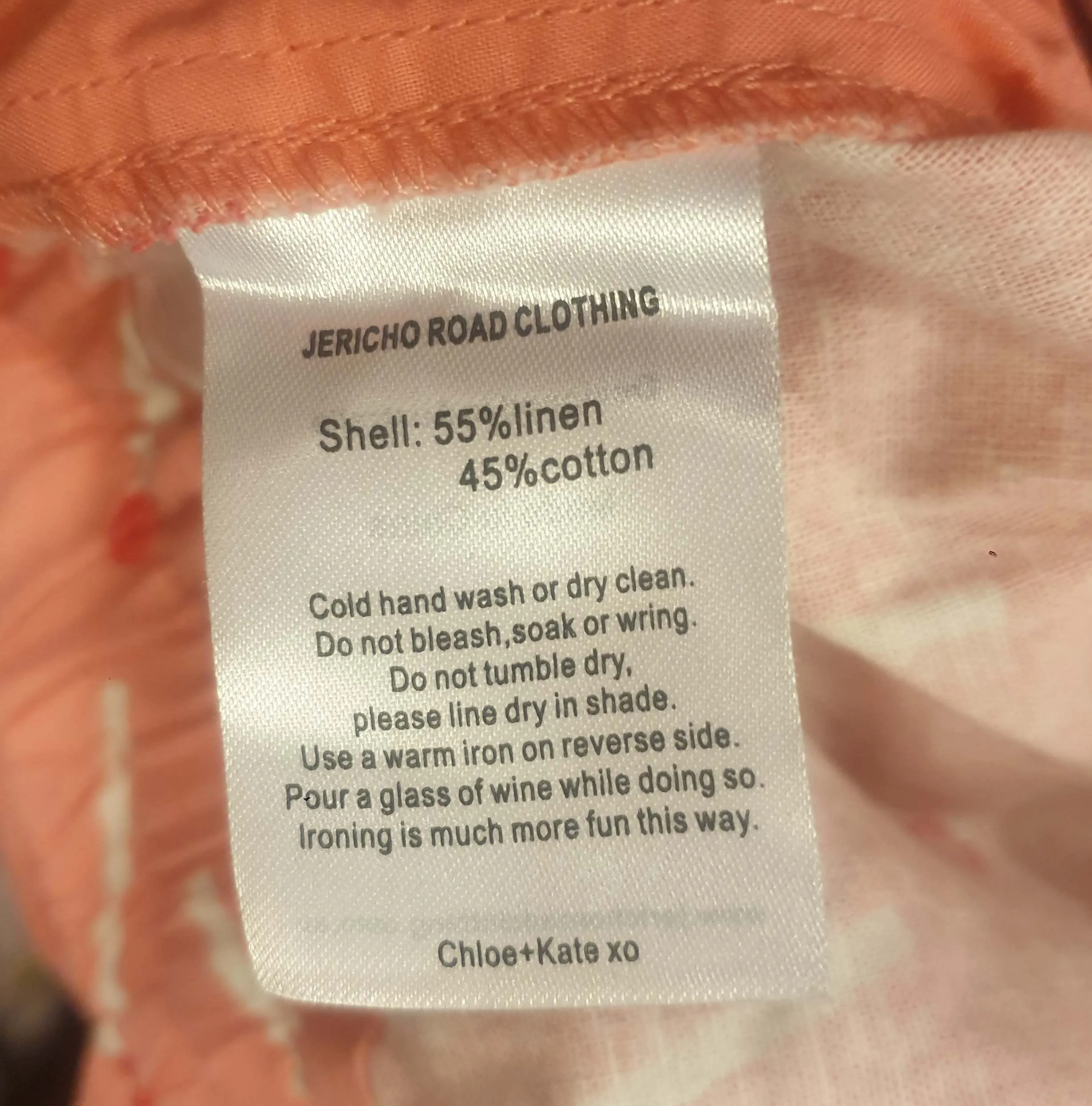 Jericho Road pink matchstick print pants size 18
