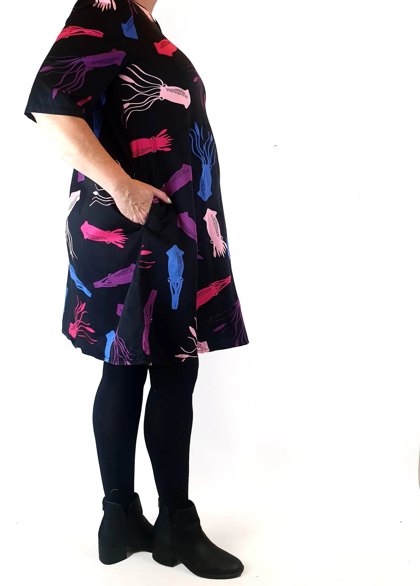 Jericho Road squid print half sleeve dress size 16