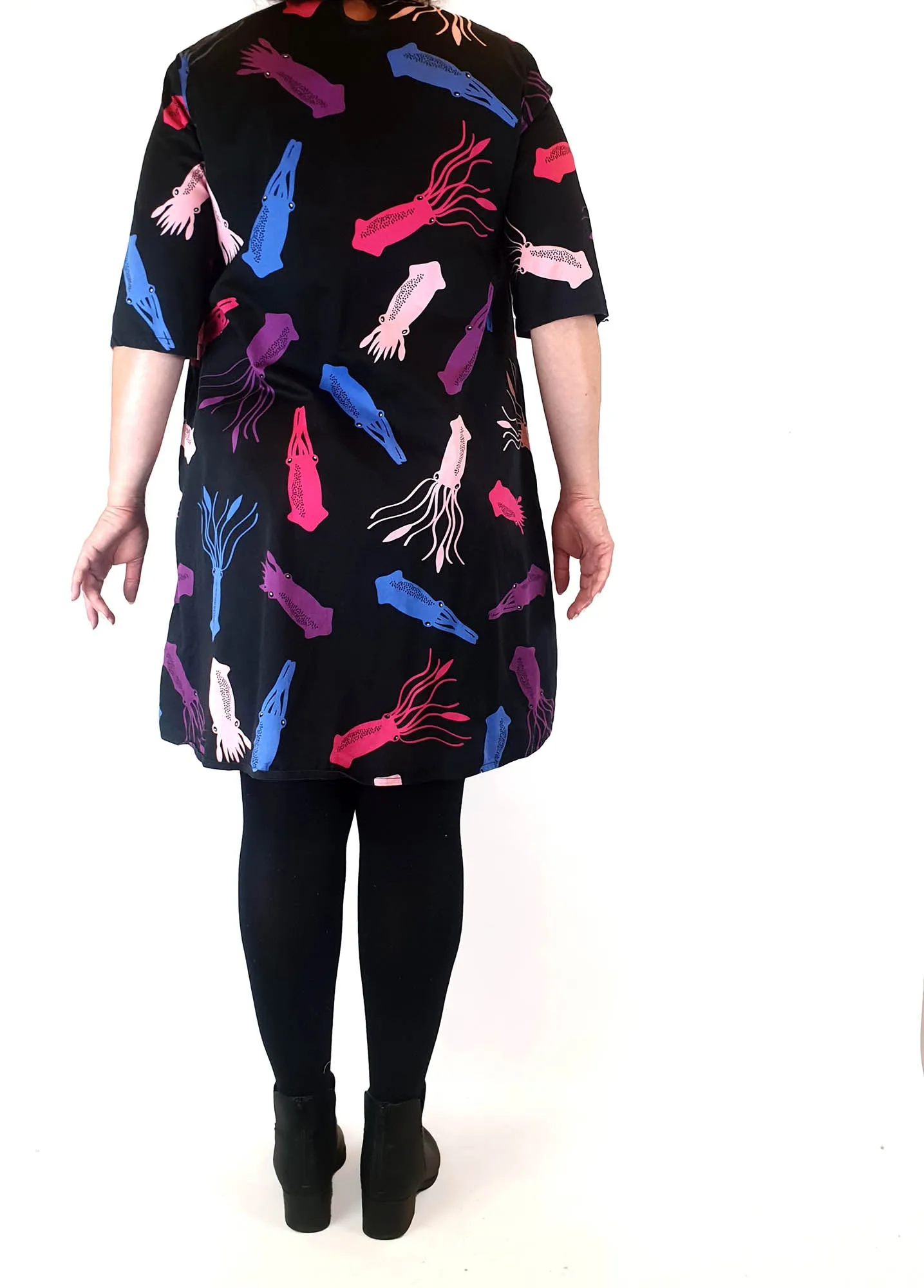 Jericho Road squid print half sleeve dress size 16