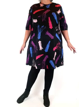 Jericho Road squid print half sleeve dress size 16