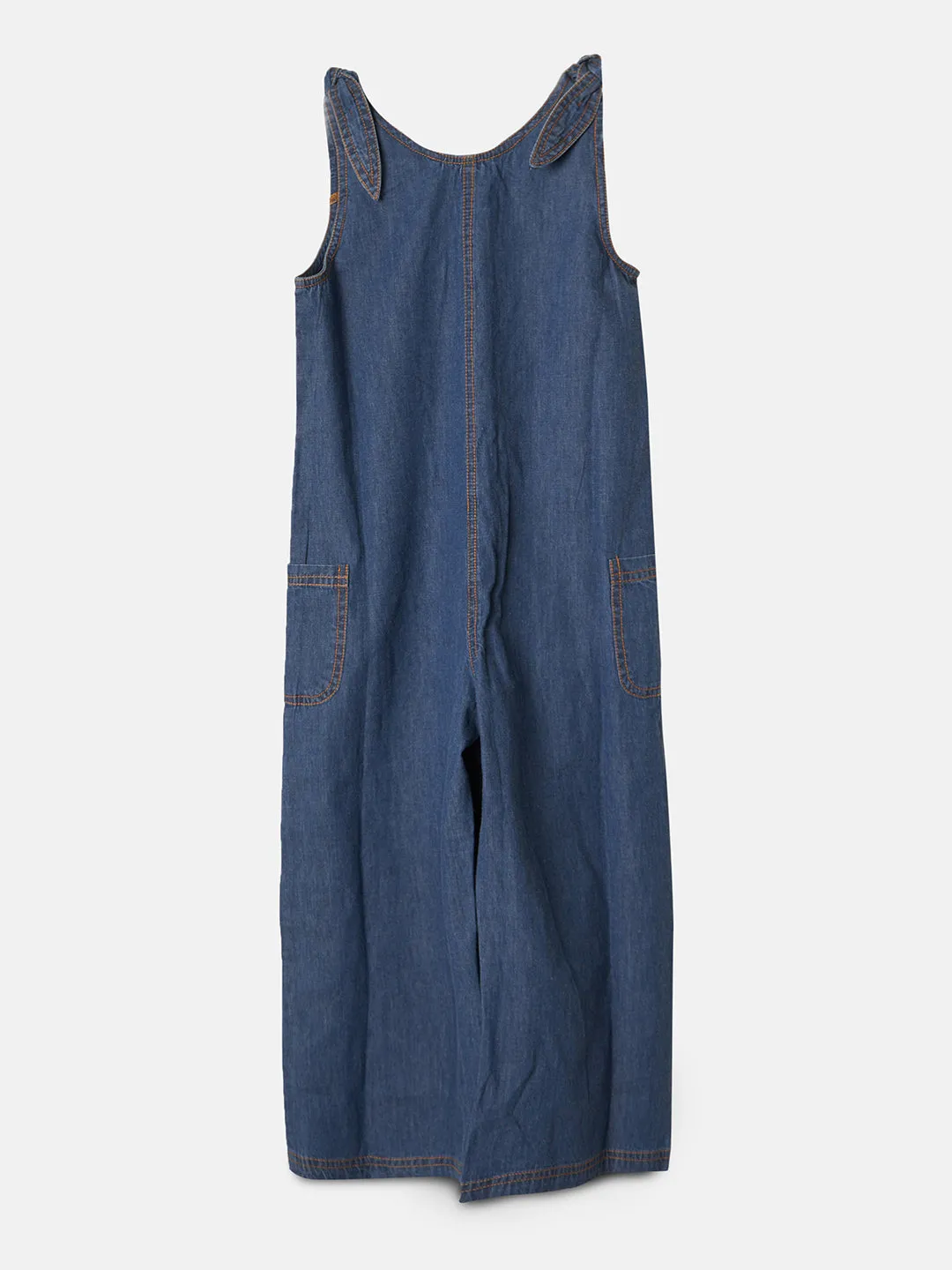 Joanie Embroidered Denim Jumpsuit