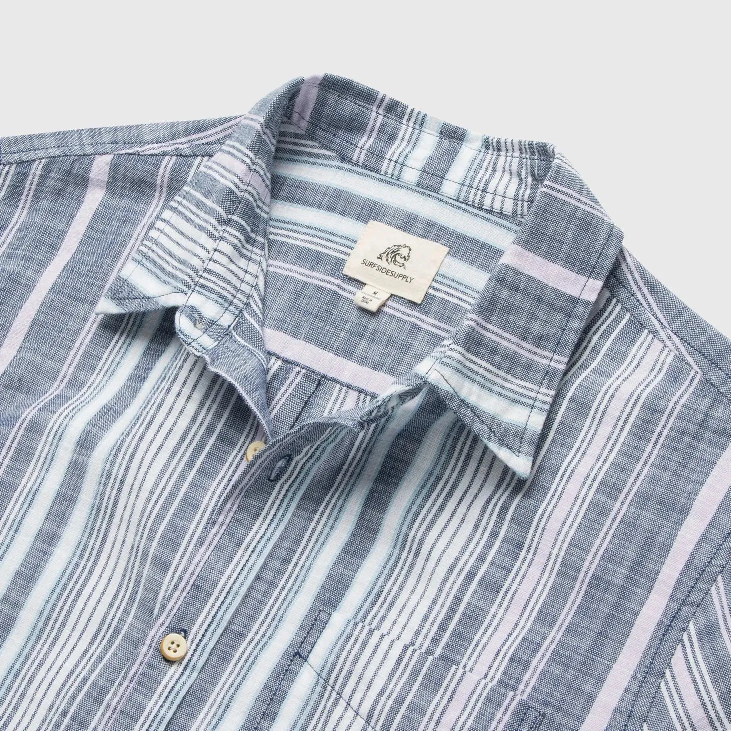 Joey S/S Vertical Stripe Slub Shirt