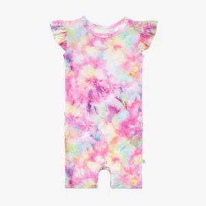 Joplin Basic Ruffled Capsleeve Short Length Romper