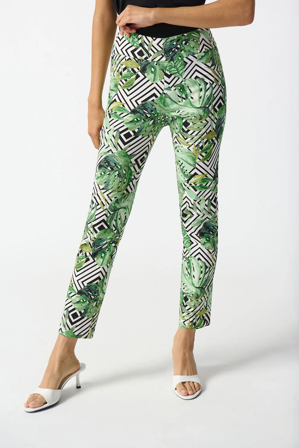 Joseph Ribkoff Millennium Printed Crop Pants Jr242223