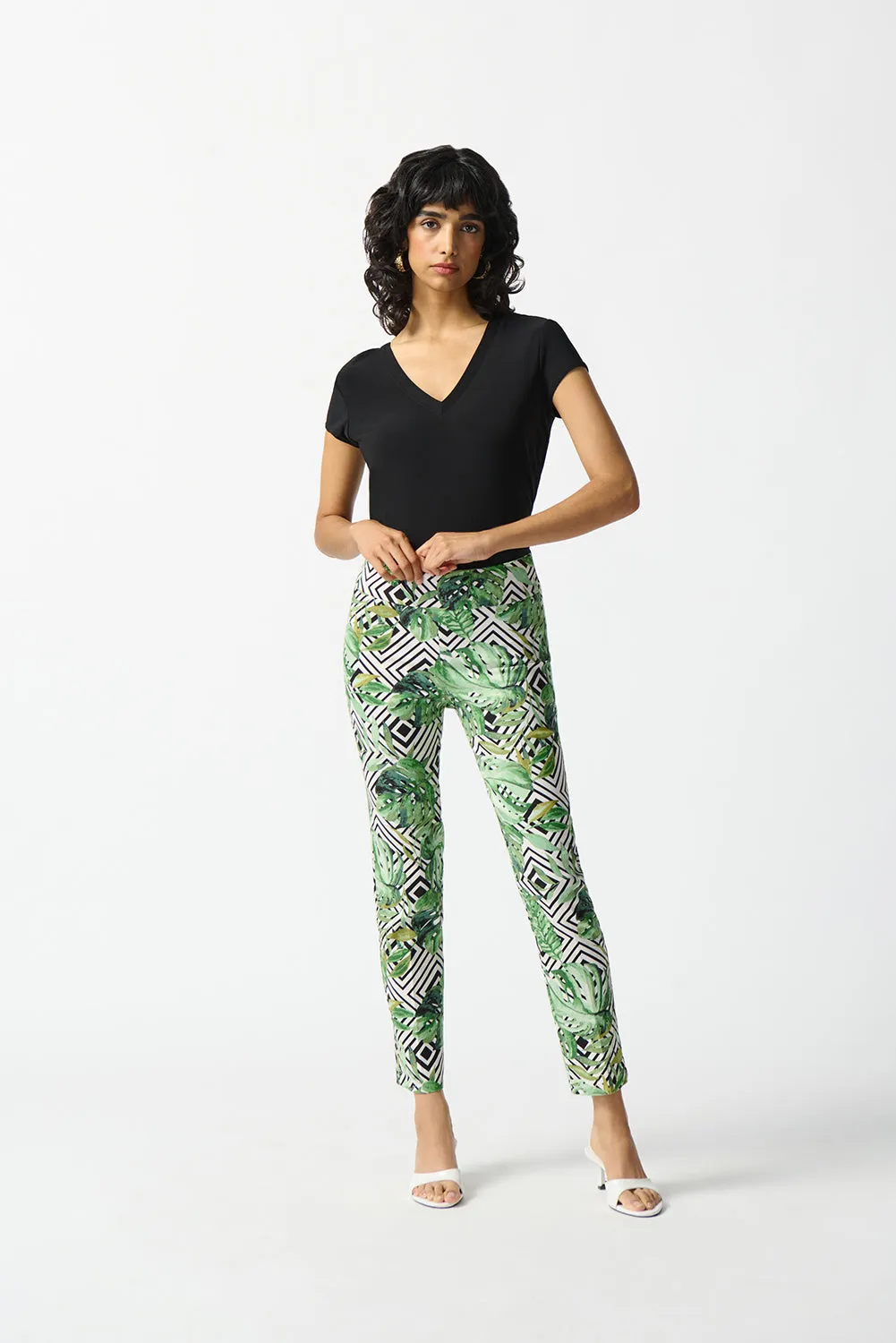 Joseph Ribkoff Millennium Printed Crop Pants Jr242223
