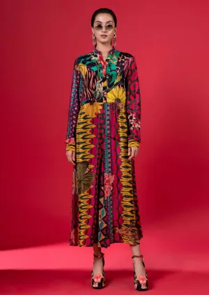 Juniper print embroidered jumpsuit