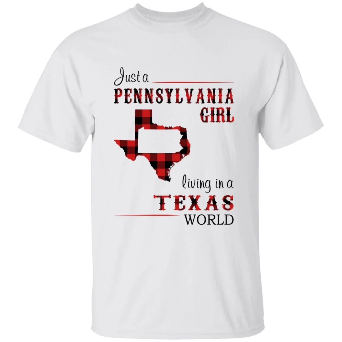 Just A Pennsylvania Girl Living In A Texas World T-shirt