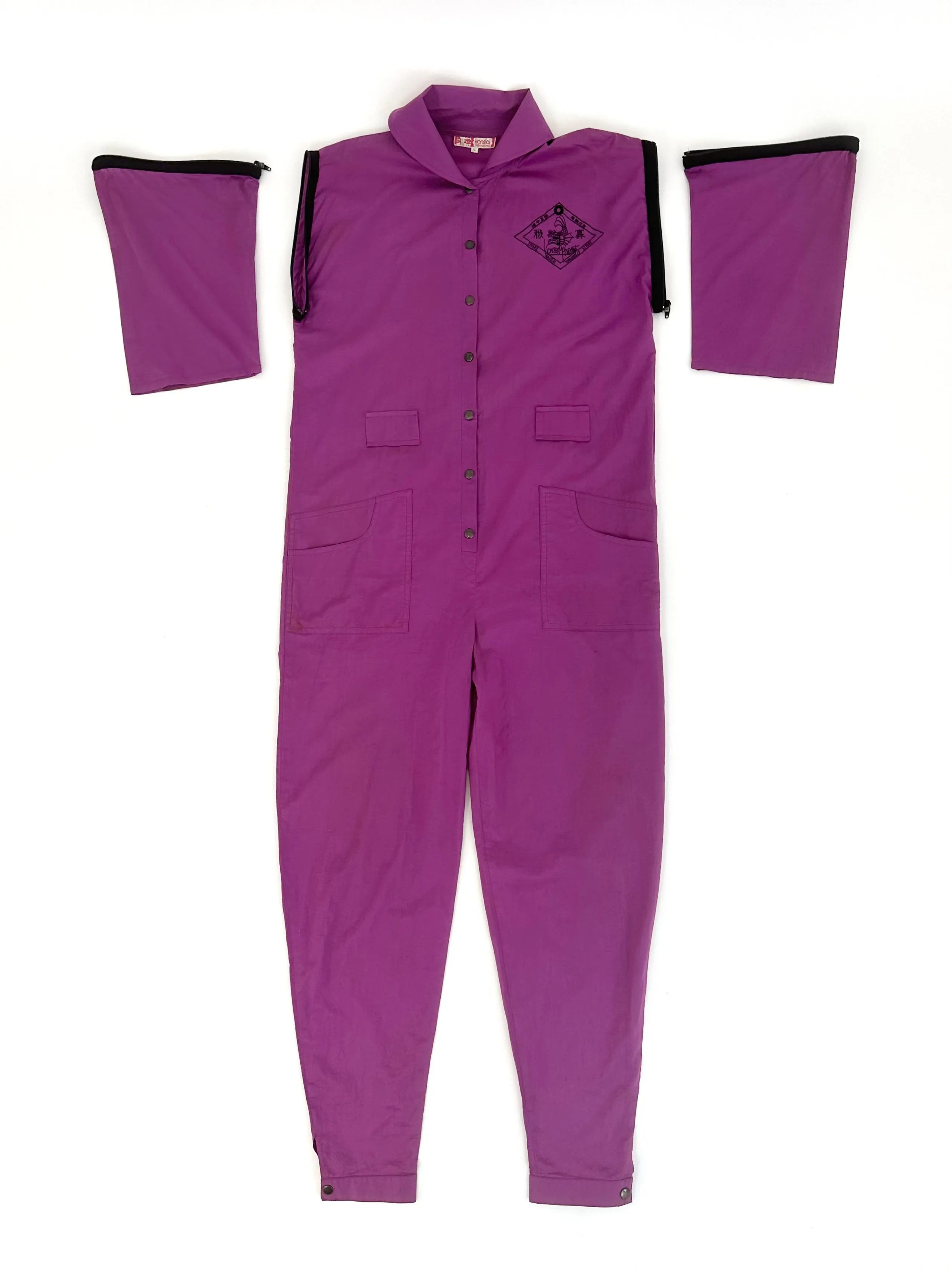 Kansai International Zipper Sleeve Jumpsuit