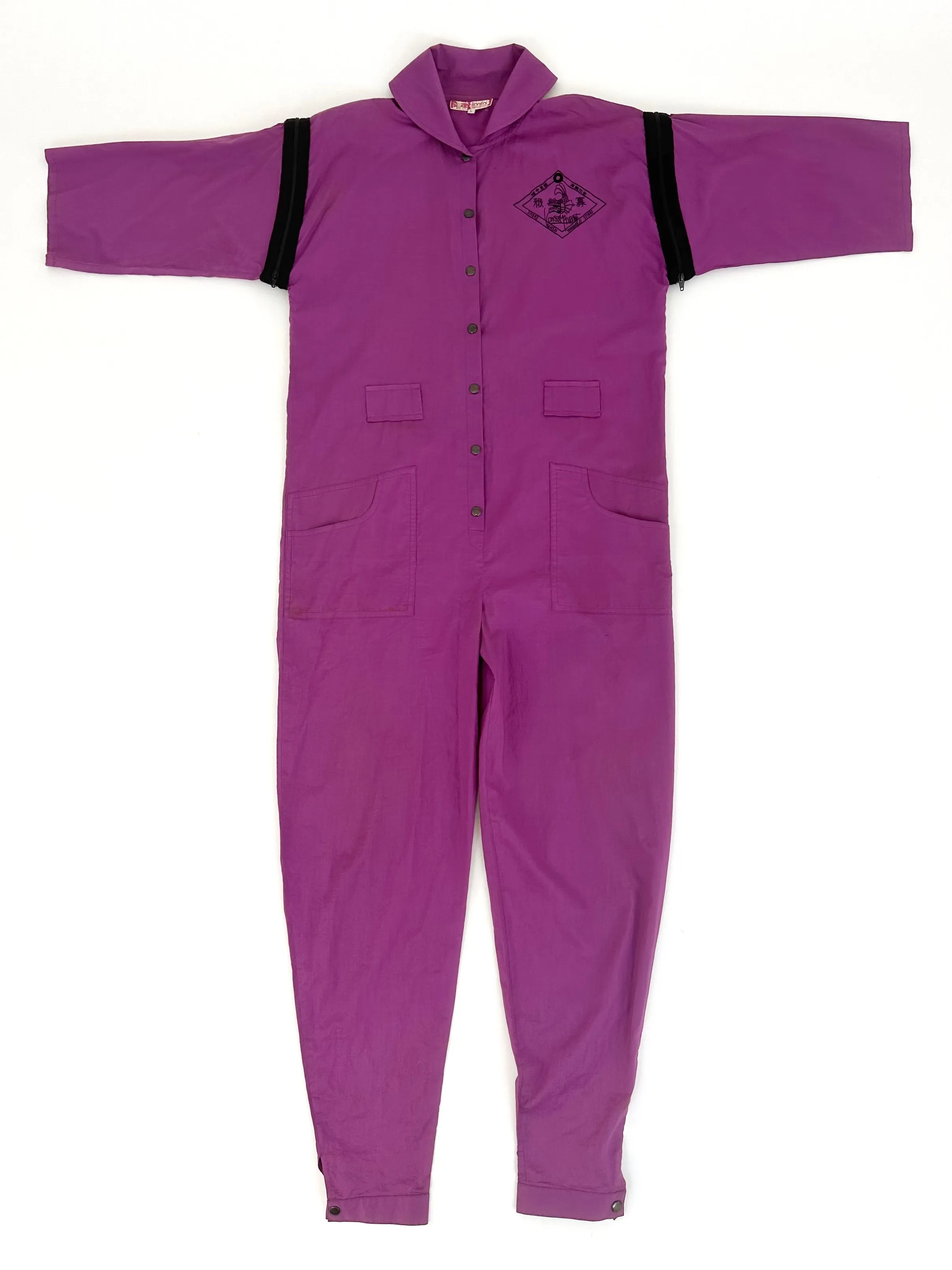 Kansai International Zipper Sleeve Jumpsuit