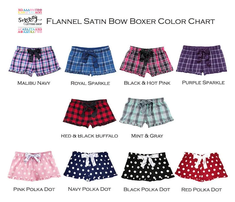 Kappa Delta Flannel Boxer Shorts