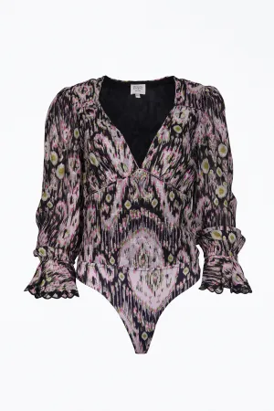 KARI PRINTED GEORGETTE BODYSUIT