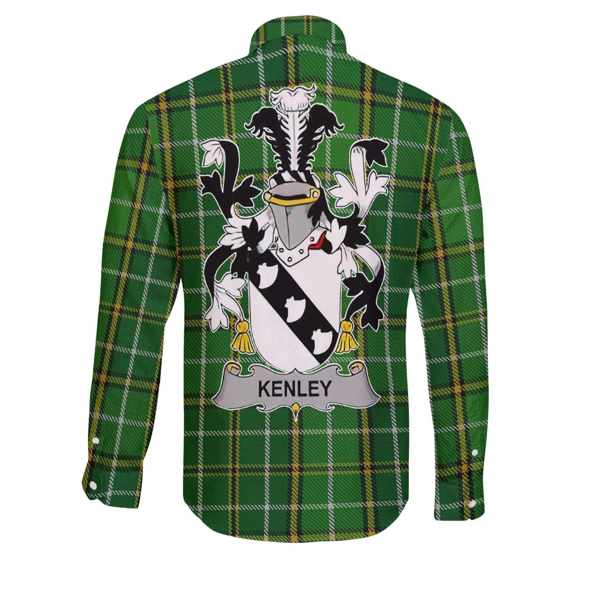 Kenley Long Sleeve Button Shirts Crest And National Plaid Style
