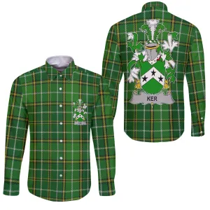 Ker Long Sleeve Button Shirts Crest And National Plaid Style
