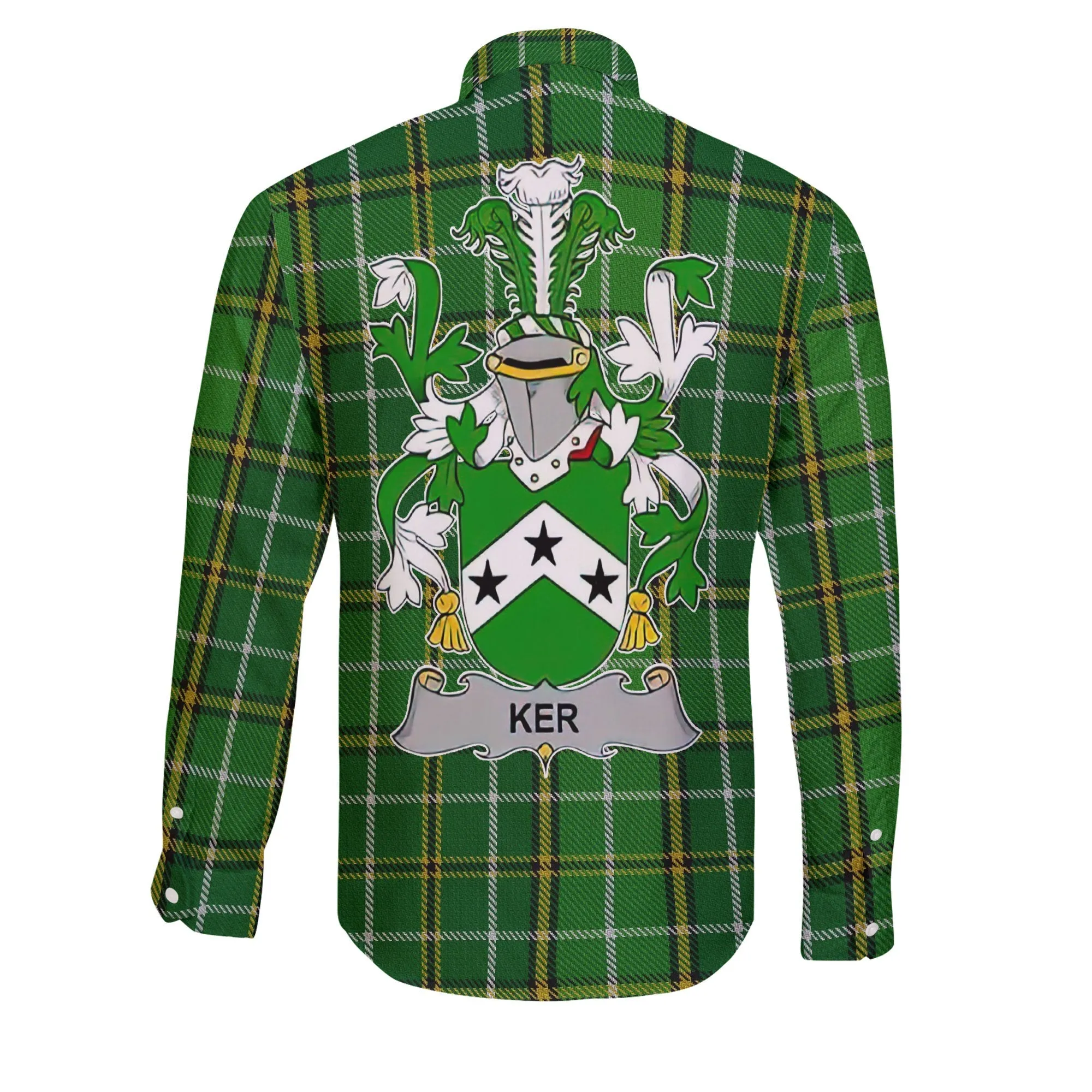Ker Long Sleeve Button Shirts Crest And National Plaid Style