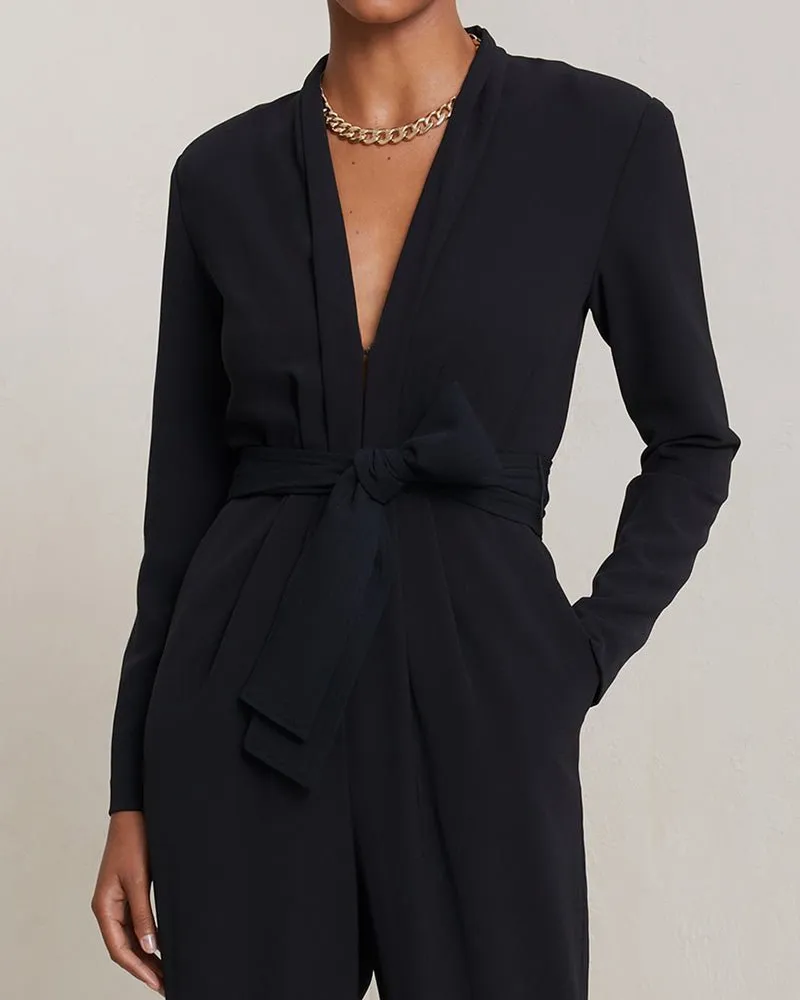 Kieran Crepe Jumpsuit in Black