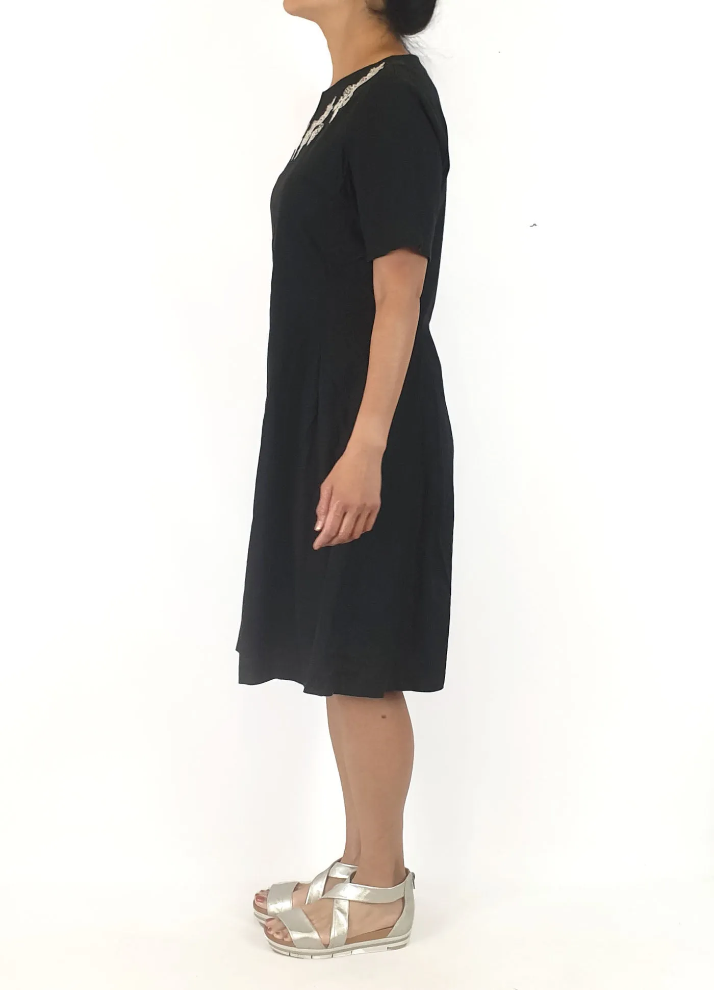 Kinki Gerlinki black cotton dress size 3, best fits 10