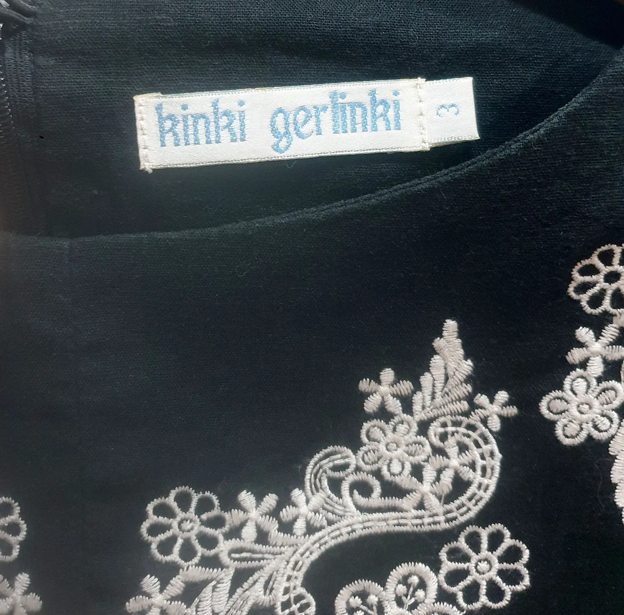 Kinki Gerlinki black cotton dress size 3, best fits 10