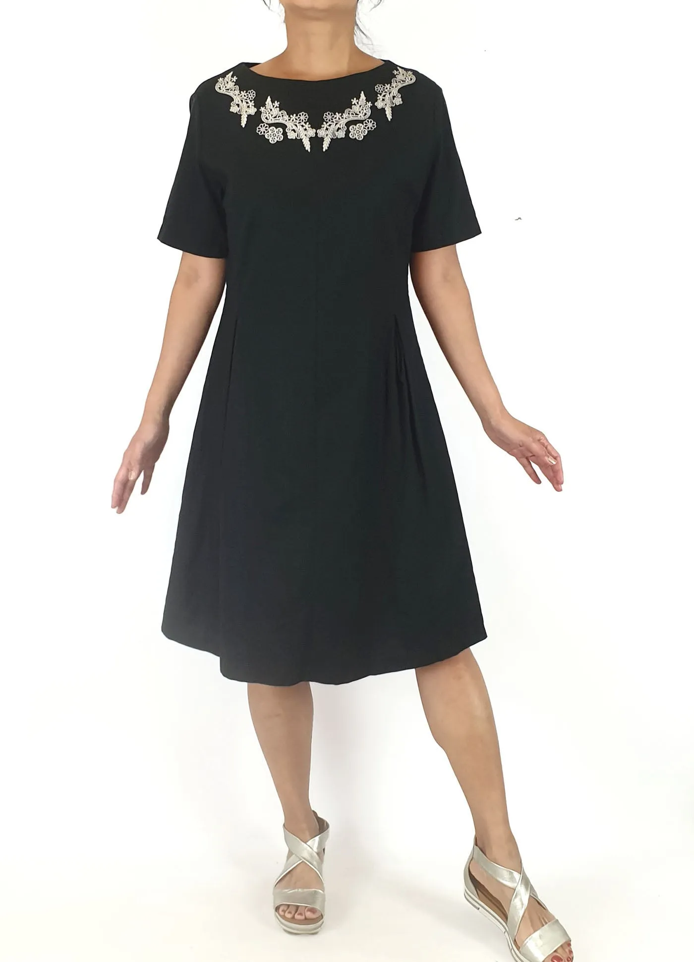 Kinki Gerlinki black cotton dress size 3, best fits 10