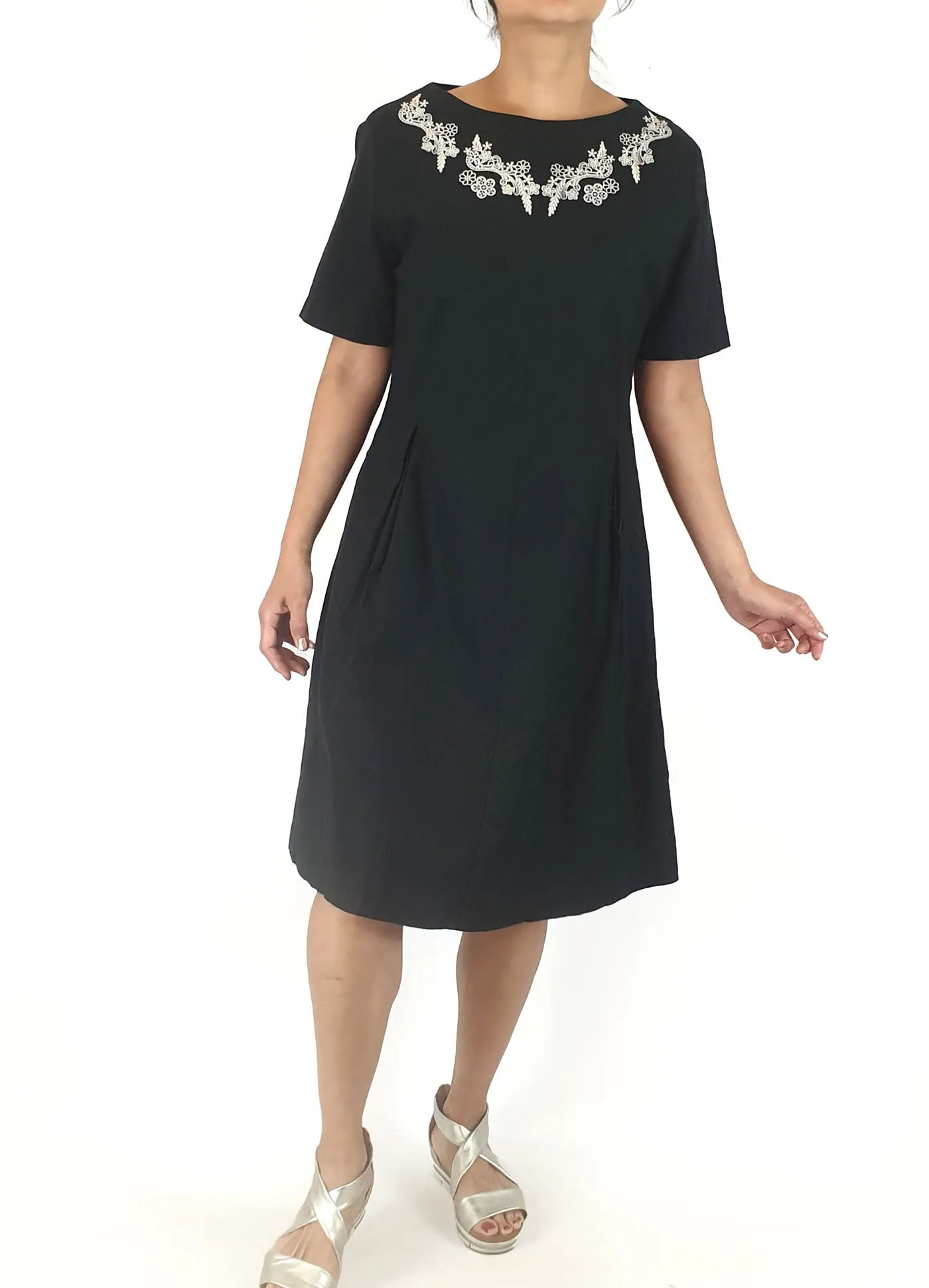 Kinki Gerlinki black cotton dress size 3, best fits 10