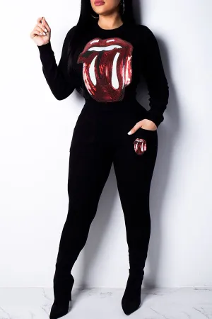 Kiss Me 2PC Pants Set Plus