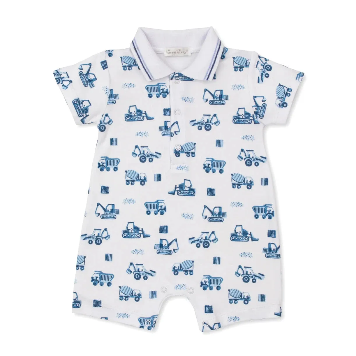 Kissy Kissy Construction Trucks Short Playsuit