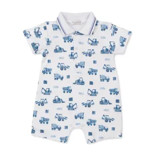 Kissy Kissy Construction Trucks Short Playsuit