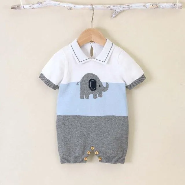 Knitted Elephant Romper