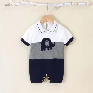 Knitted Elephant Romper