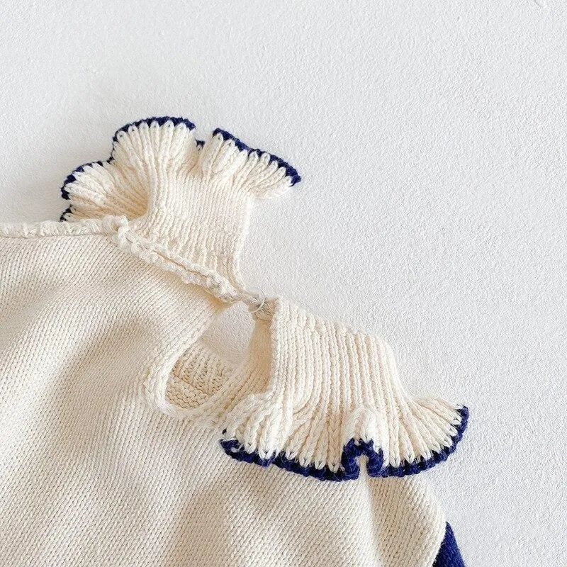 Knitted Funky Long Sleeve Romper