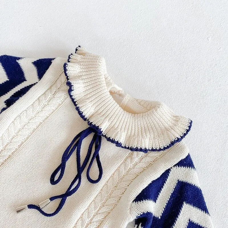 Knitted Funky Long Sleeve Romper