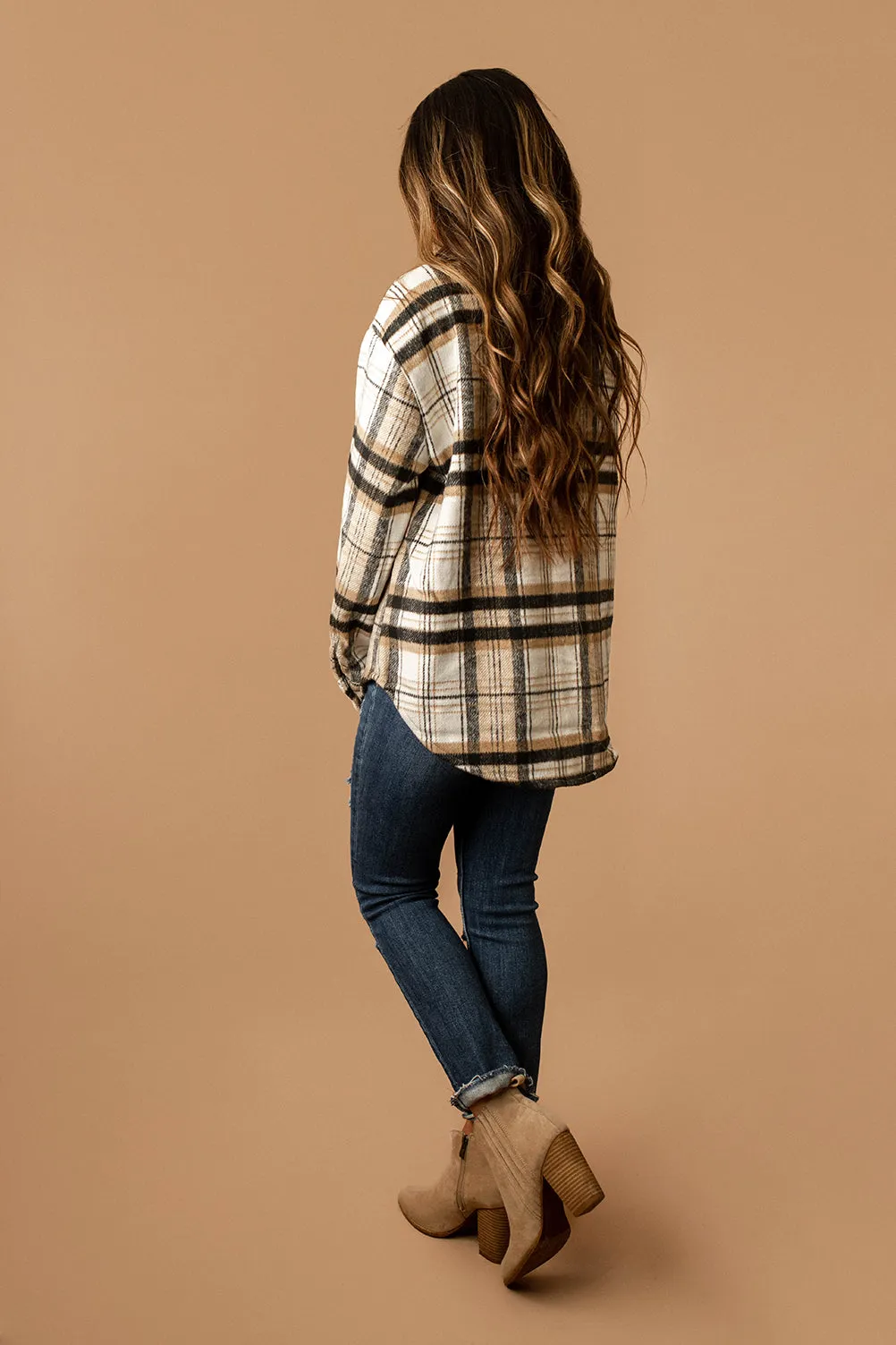 Know You Better Plaid Shacket (Black   Tan) | FINAL SALE
