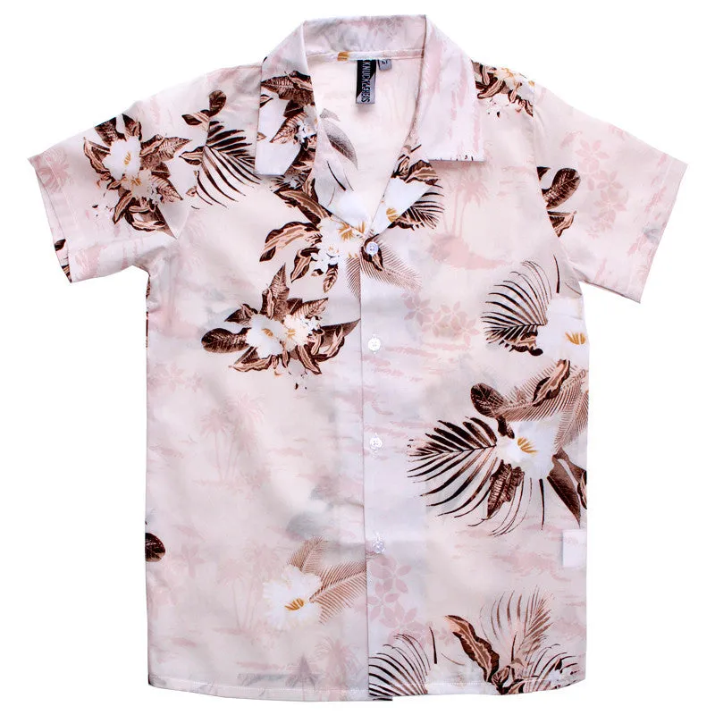 Knuckleheads Peace Out Floral Palm Hawaiian Shirt